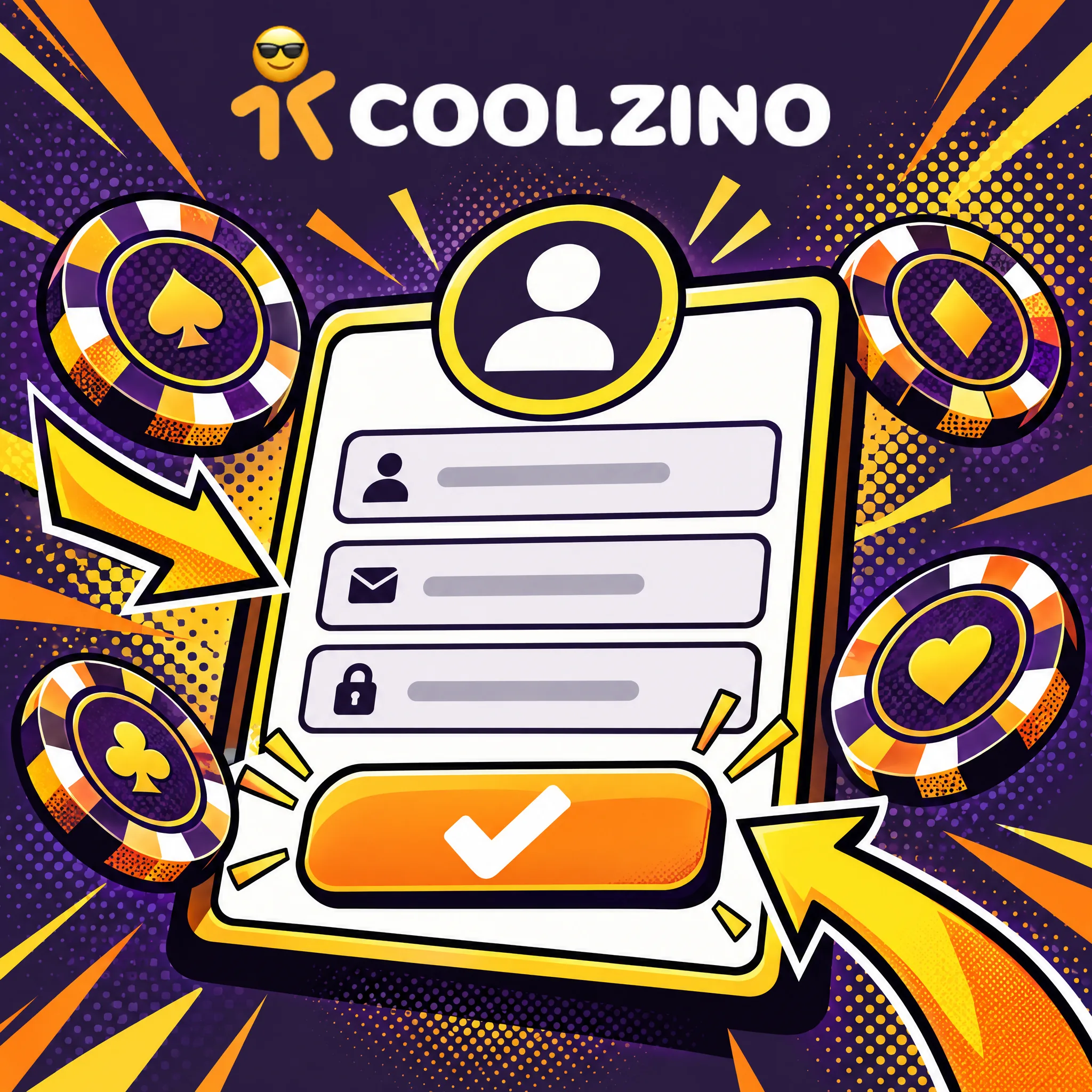 Inscription Coolzino en style pop art
